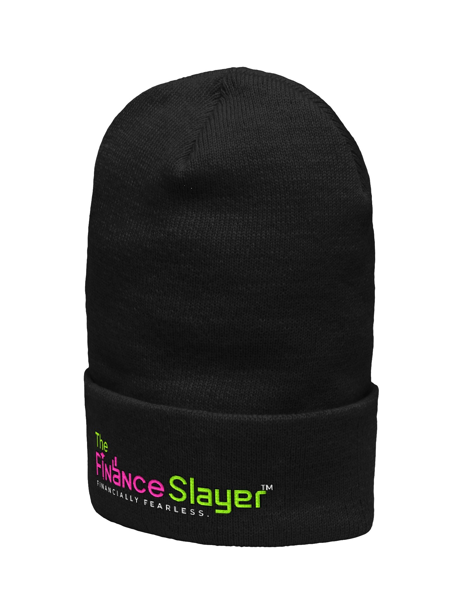 The Finance Slayer™ Cuffed Beanie | Yupoong Premium Knit Beanie | Financially Fearless Winter Hat product image (5)