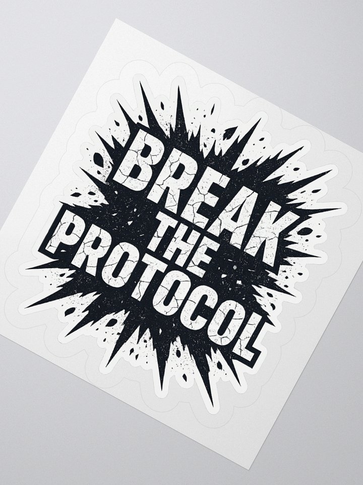 Break the Protocol: Resistance Kiss-Cut Vinyl Sticker product image (4)