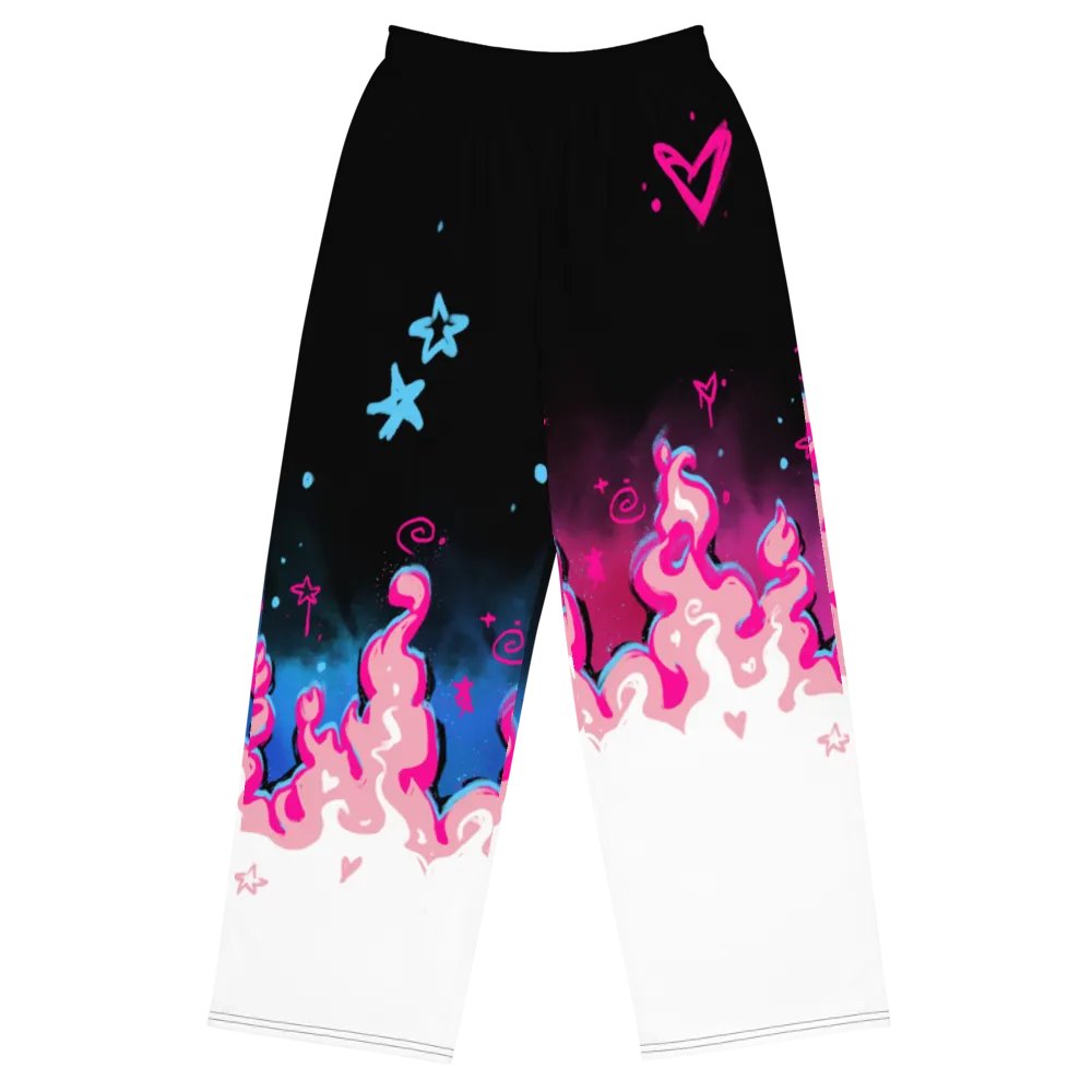 RISE Collection: Subtle Transgender Pride Phoenix Wide Leg Pants product image (3)