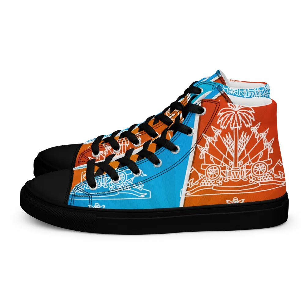 Haitian flag Men's High Tops product image (1)