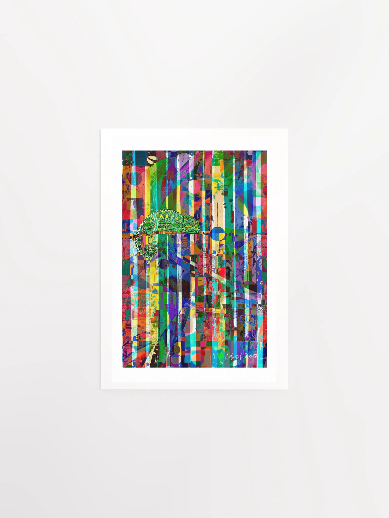 'Changing Colors' by Edward Martin Mixed Media Collage Print product image (2)