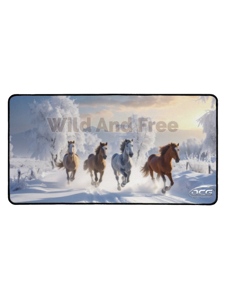 Wild And Free Horse Running Desk Mat product image (1)