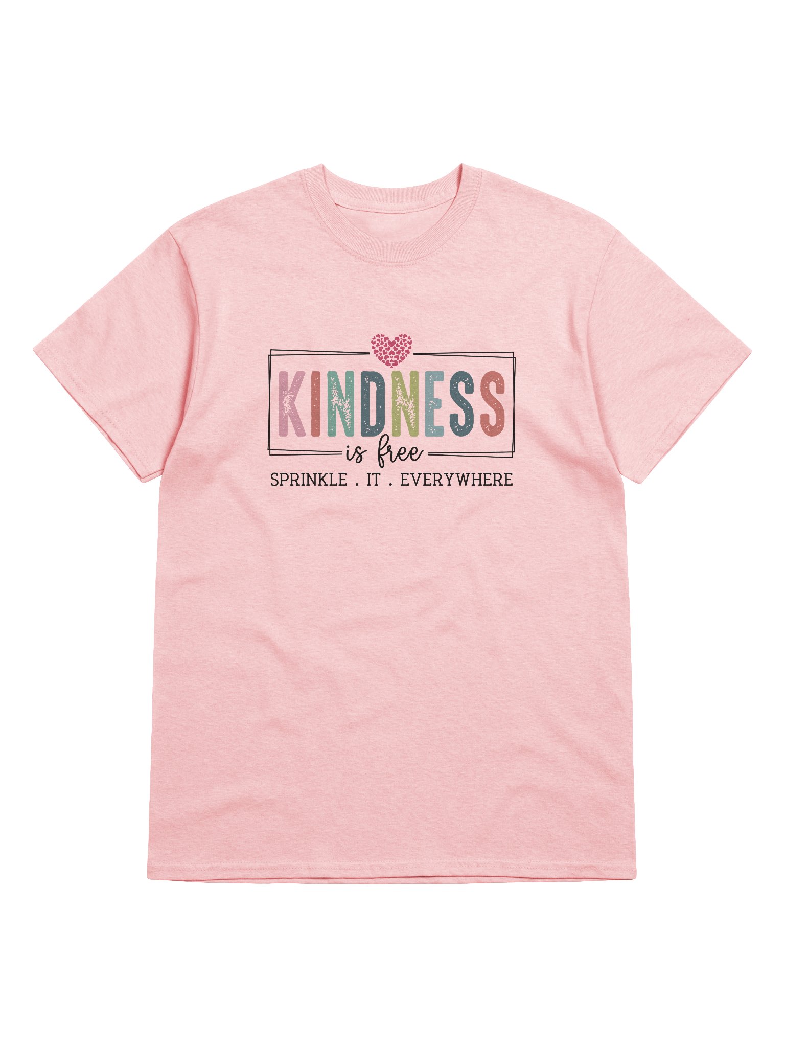 Kindness Is Free T-Shirt – Positive Quote Cotton Tee product image (5)