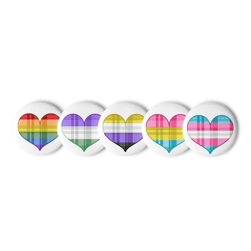Pride Heart Pins - See Description product image (1)