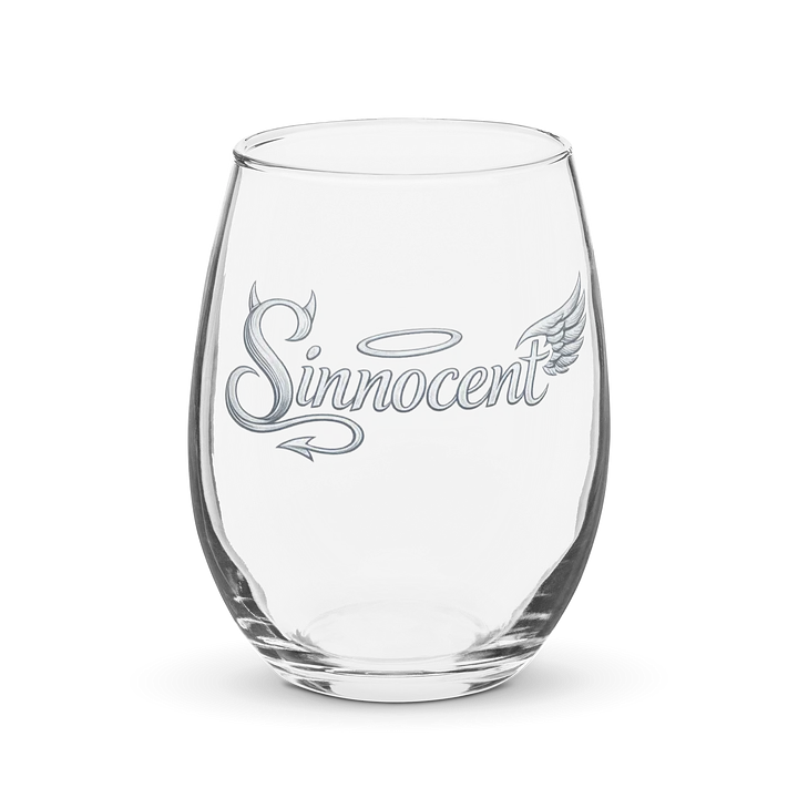 Sinnocent Halo Wing Stemless Wine Glass (White) product image (1)