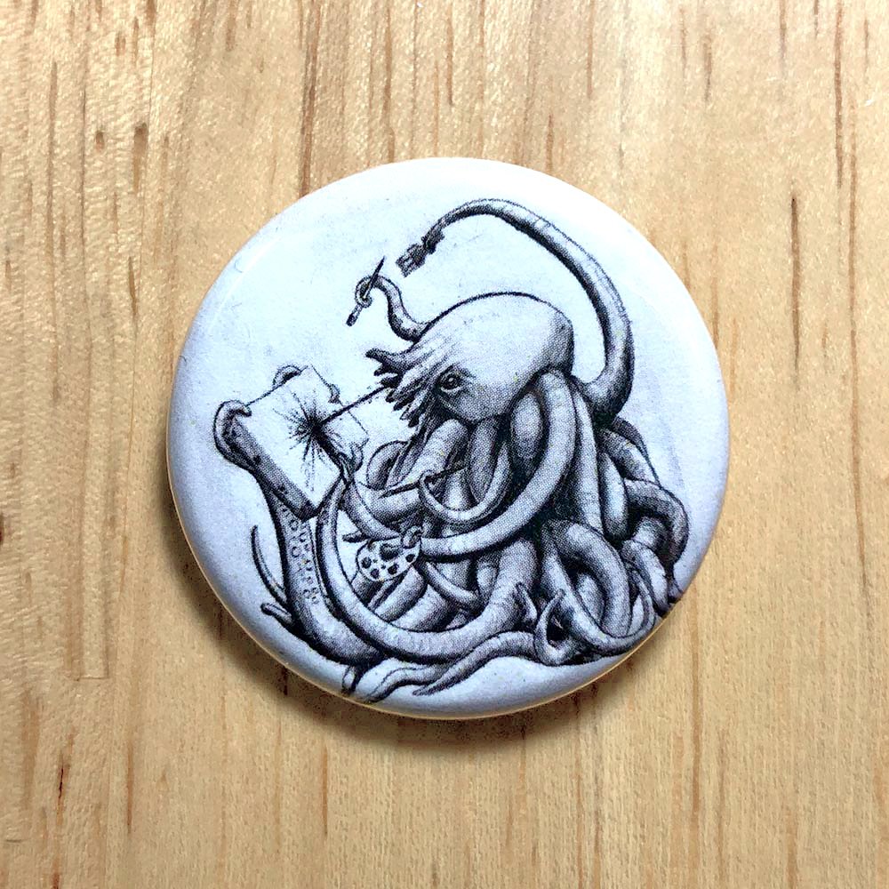 Octopus Ink Button Pin product image (1)