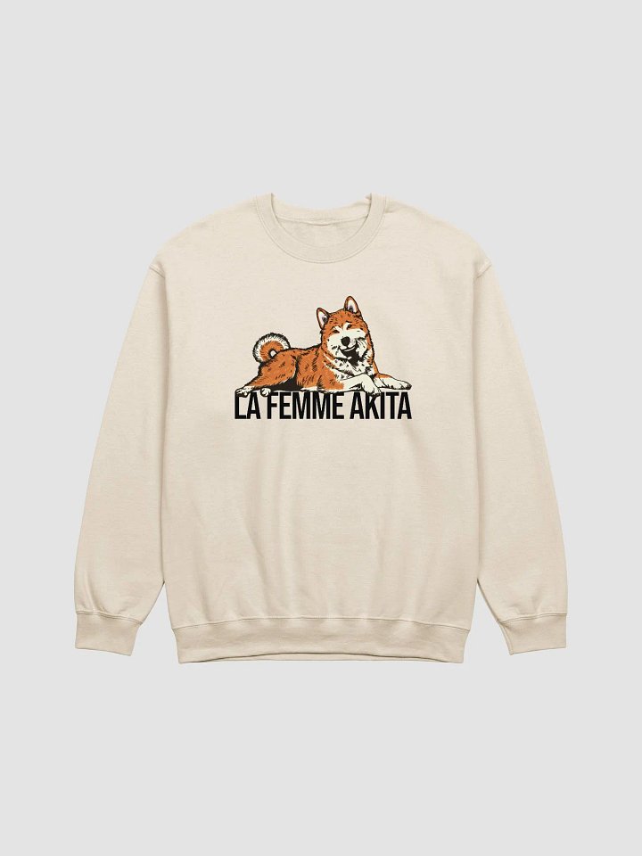 La Femme Akita Sweatshirt of an Akita Inu (Red) | Funny Shirt for Akita Paw-rents product image (1)