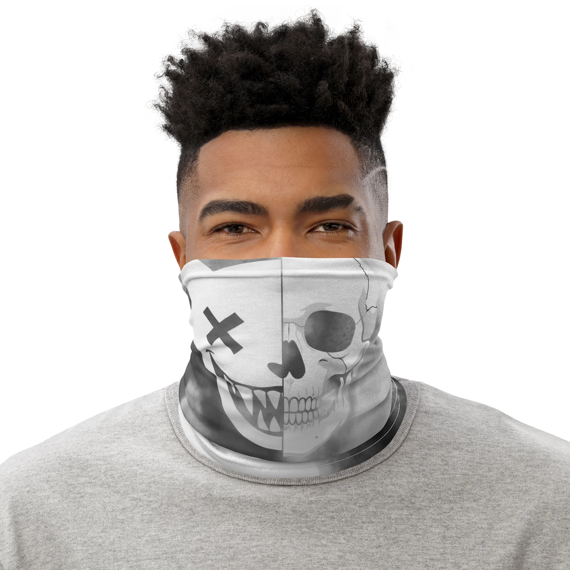 VYNING-NECK GAITER SMOKE KITTY SKULL product image (1)