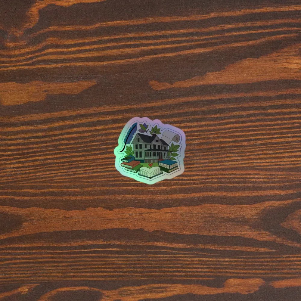 Literary Haven Holographic Sticker Sheet product image (5)