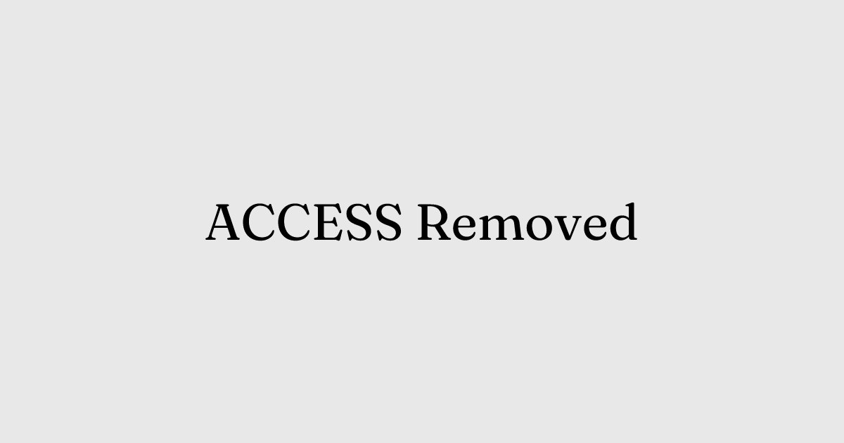 ACCESS Removed