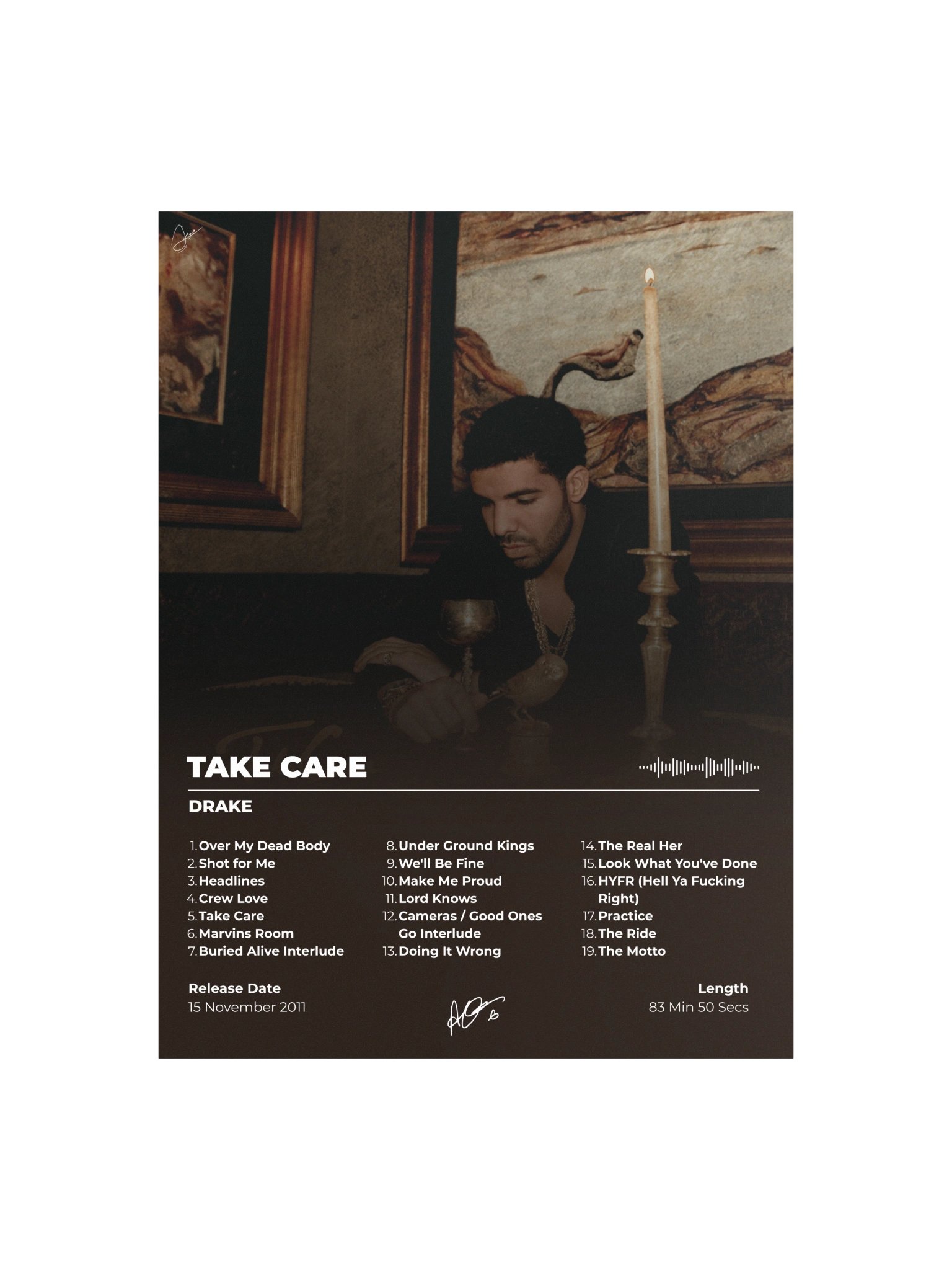Drake Take Care Album Poster product image (2)