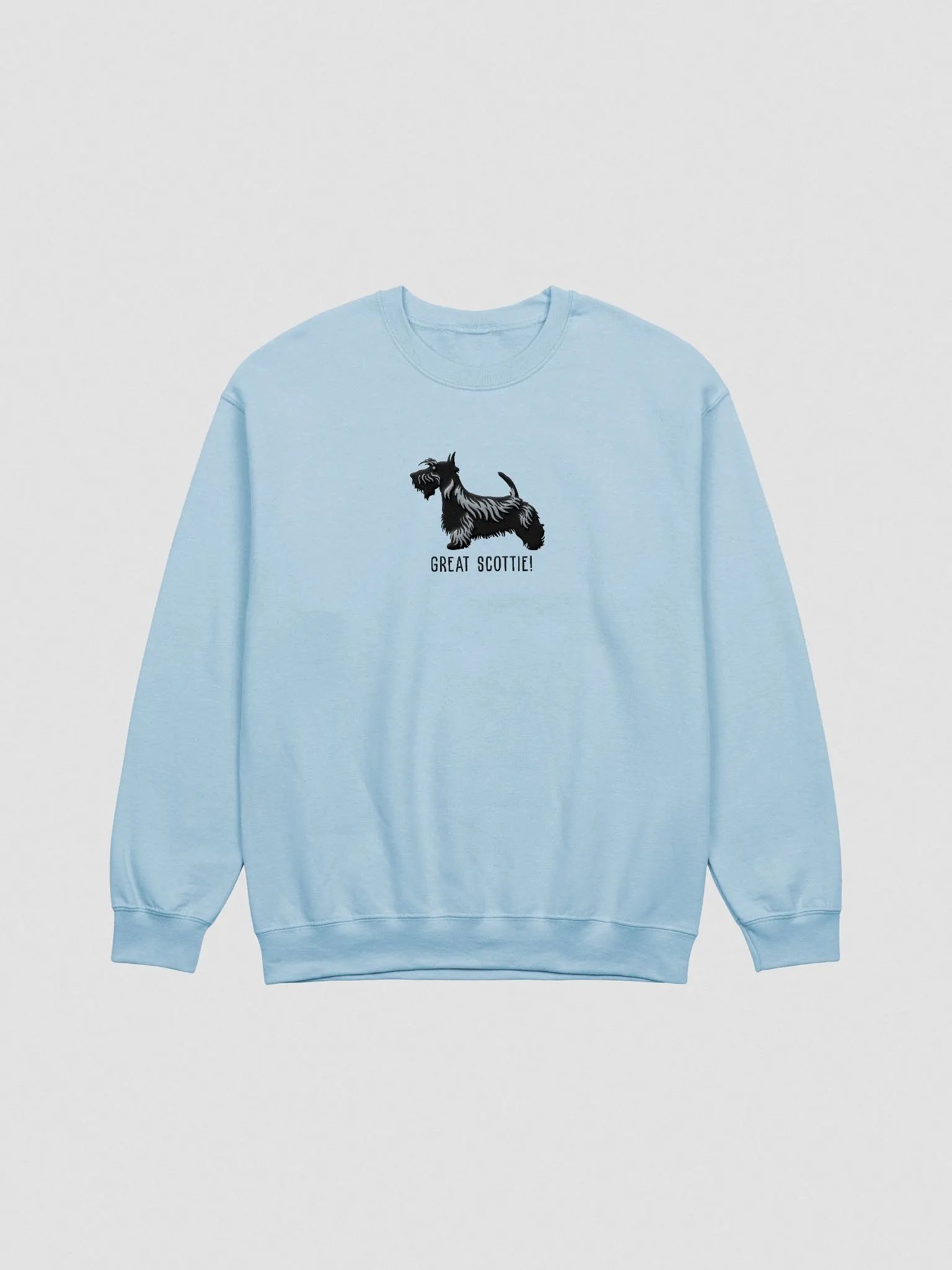 Great Scottie! Sweatshirt (Embroidered) of a Scottish Terrier(Black) product image (4)