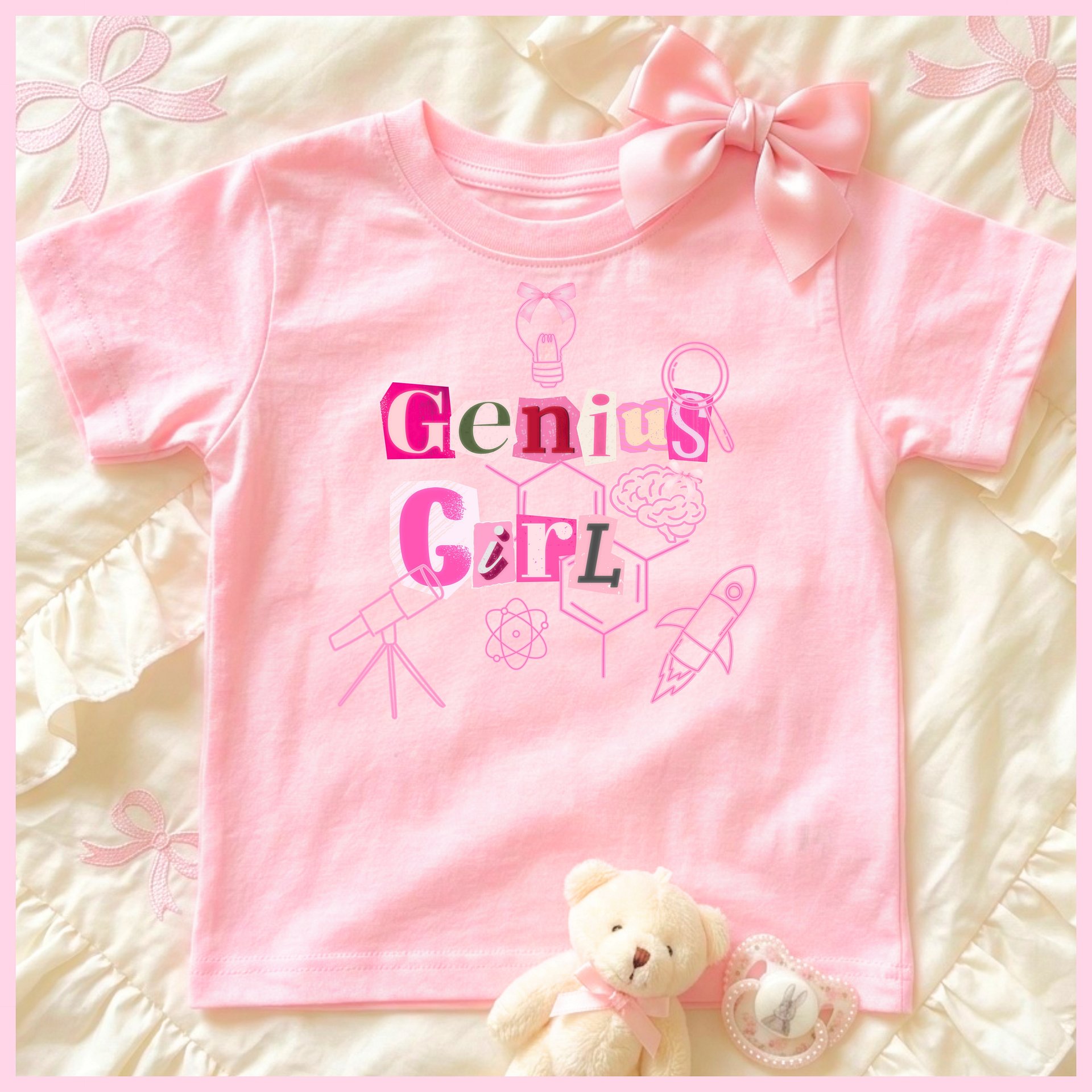 Genius Girl🩷Super Soft🪽T-shirt🩷 product image (1)