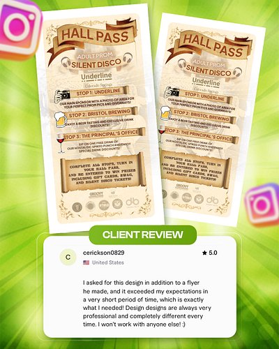 ✨ Client Review for Hallpass ✨

Nothing motivates us more than happy clients! 🙌
We recently designed a creative visual for Ha...