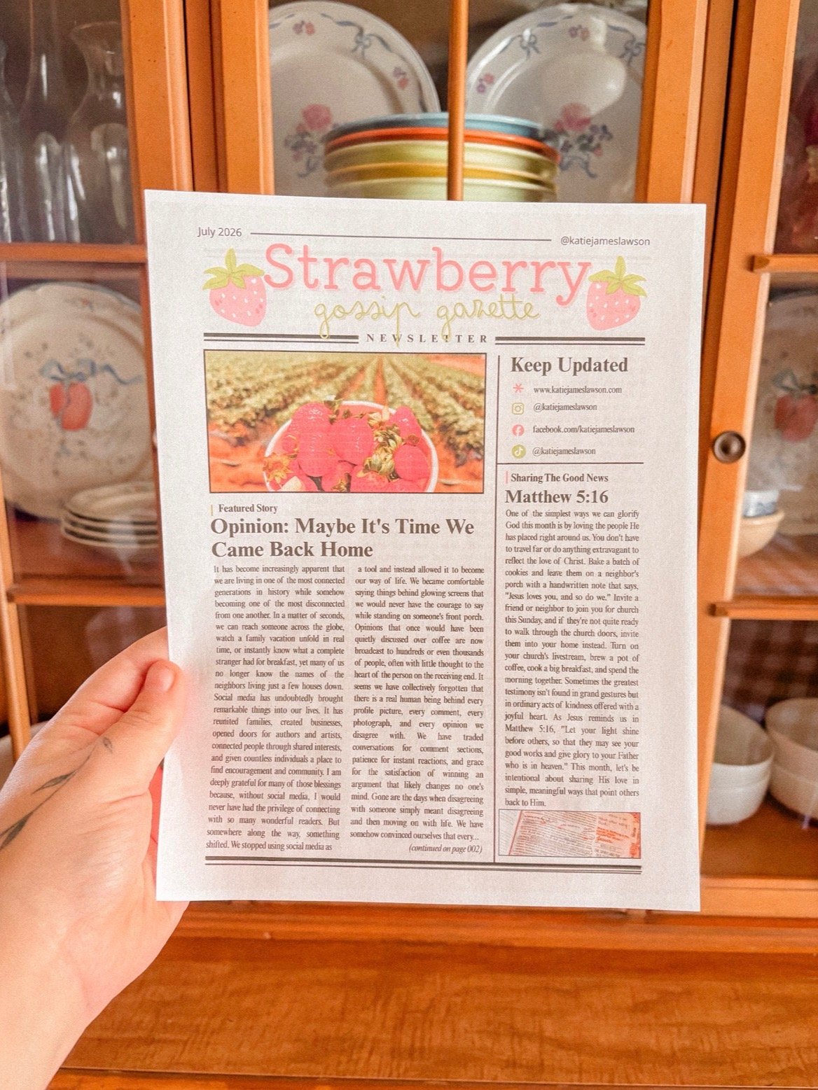 The Strawberry Grove Gossip Gazette: A Resident’s Subscription product image (1)