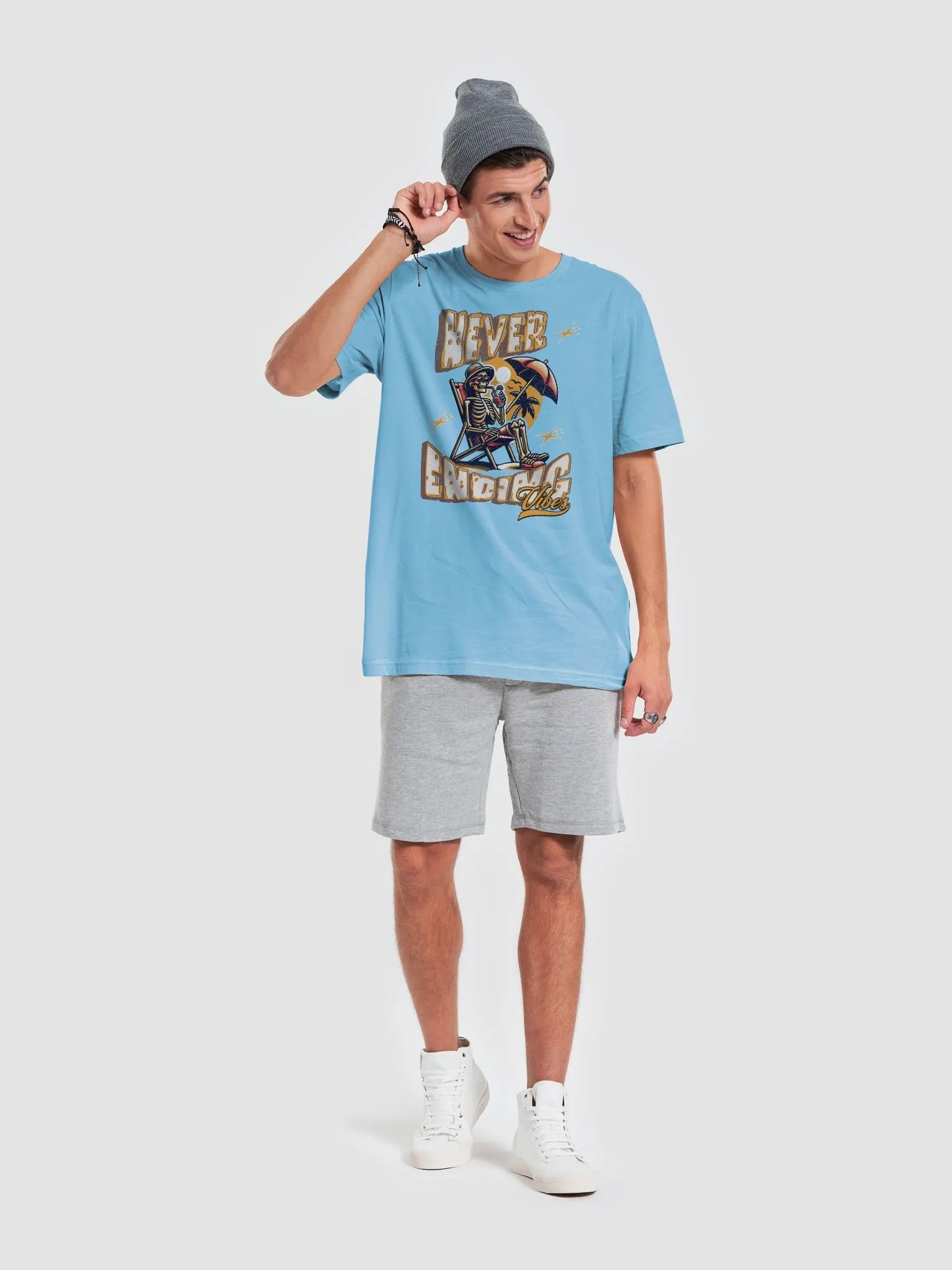 Never Ending Vibes Skeleton T-Shirt product image (4)
