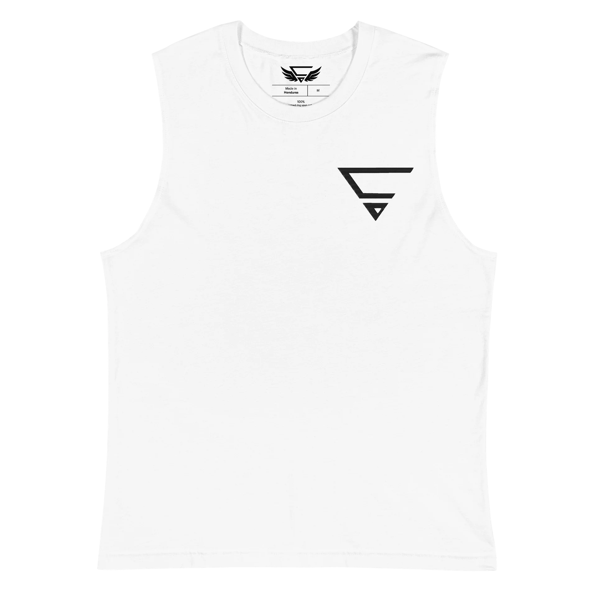 CraytoX Logo - Muscle-Shirt weiß (Stick) product image (2)