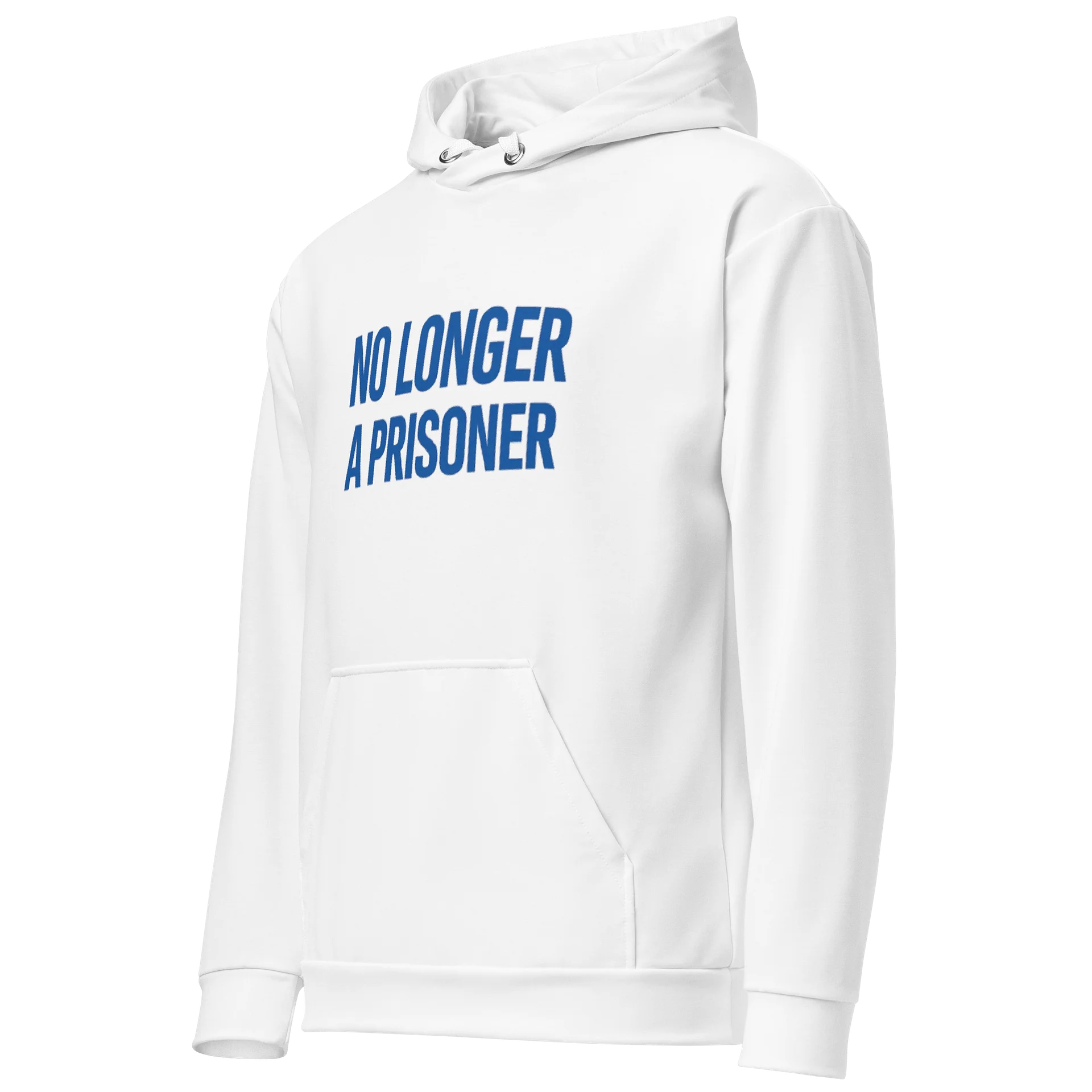 No Longer A Prisoner White Hoodie product image (3)