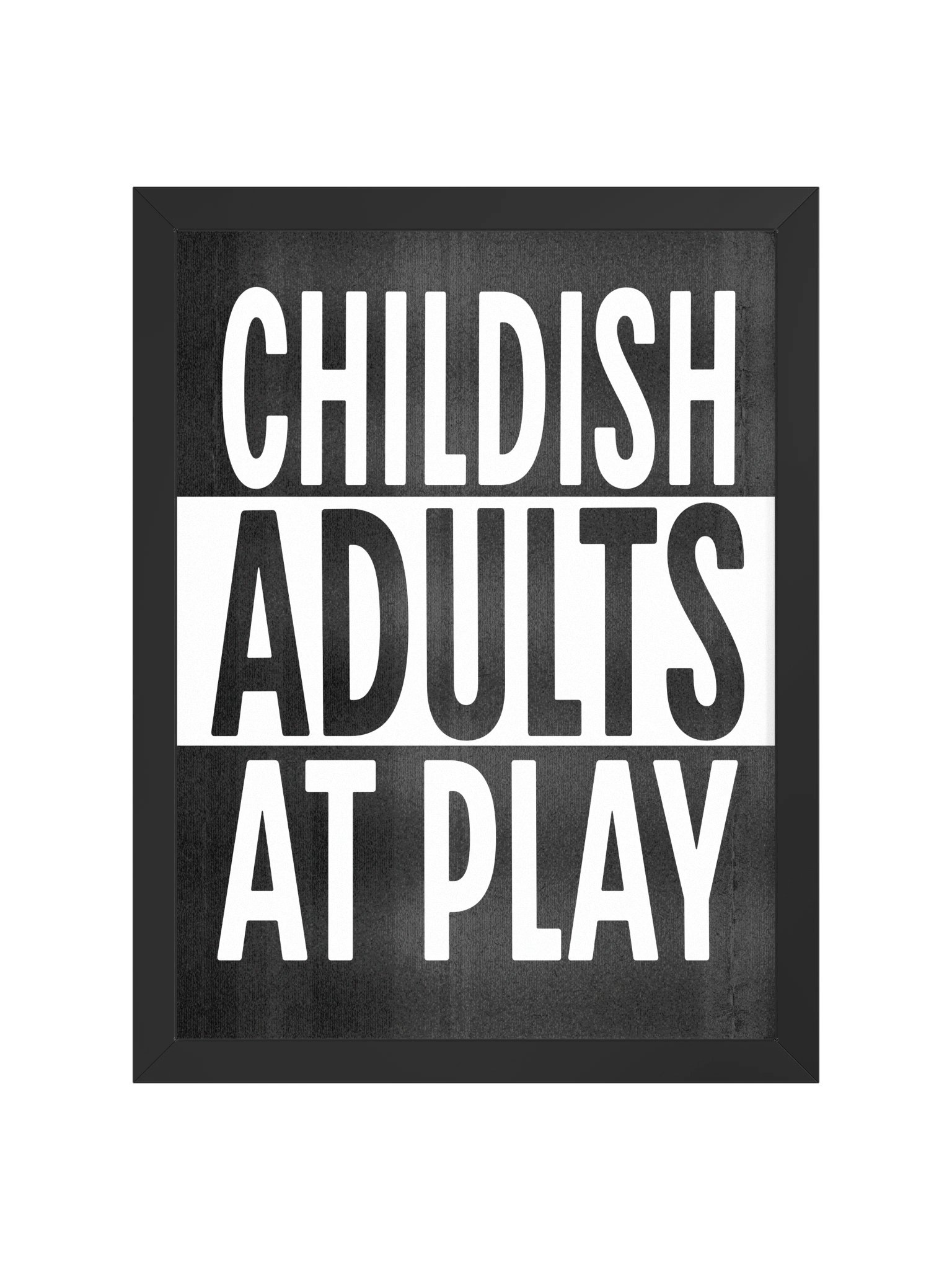 Childish Adults At Play Board Game Room Poster - FRAMED product image (2)
