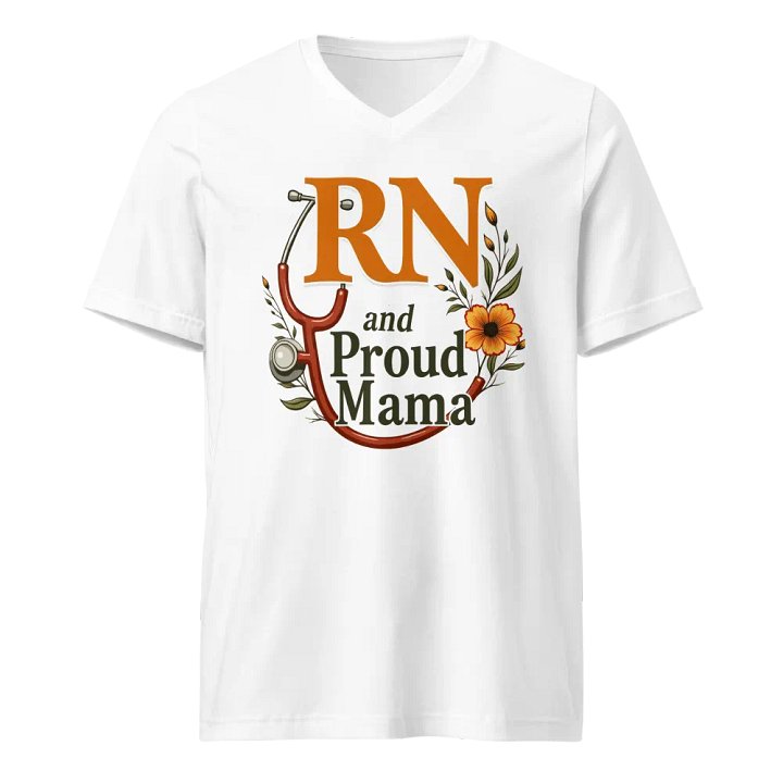 RN and Proud Mama V-Neck Tee product image (1)
