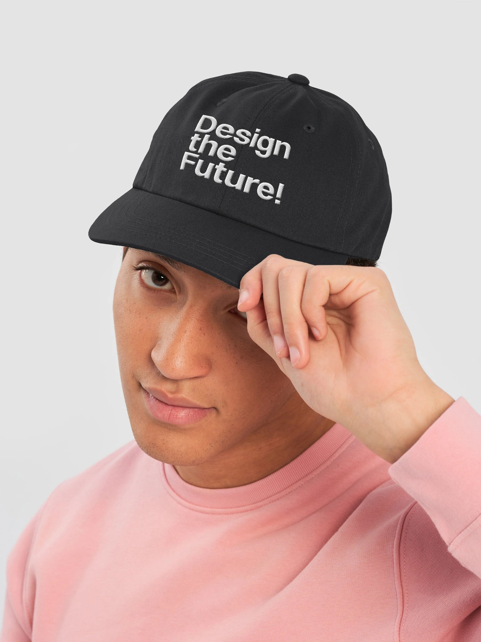 Design the Future: Technouveau - Black dad cap product image (5)