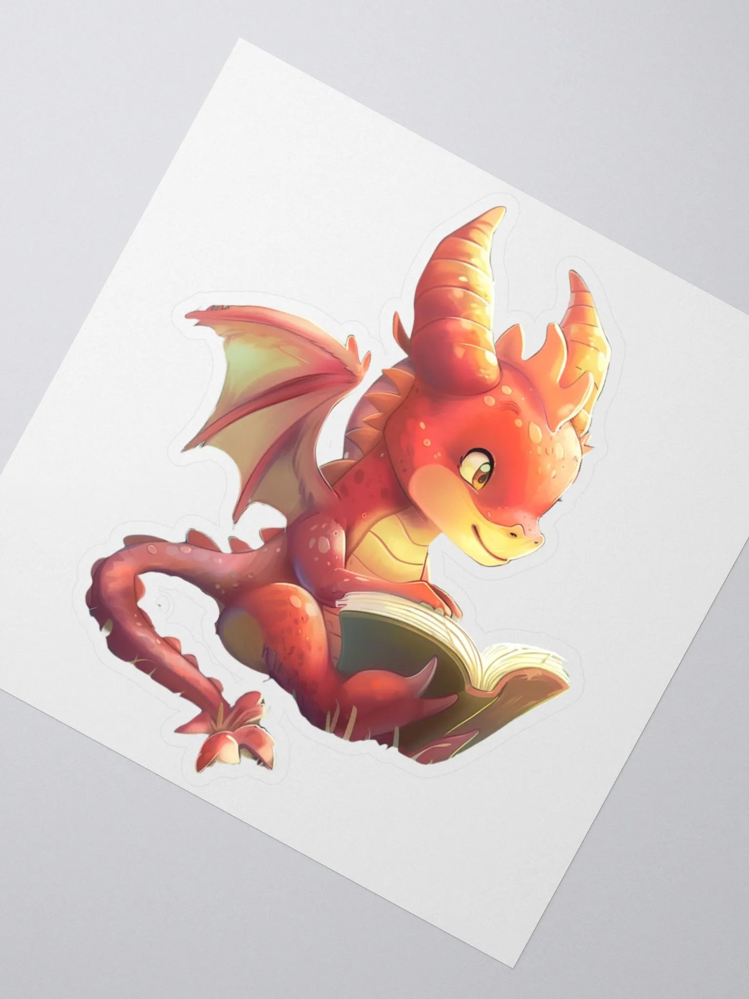 Sticker Dragon Rouge product image (2)