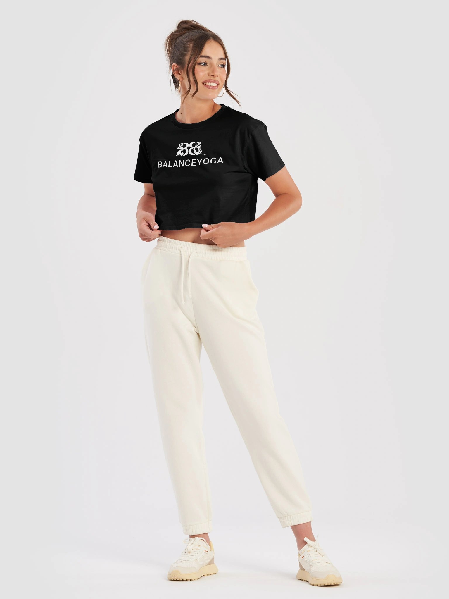 Balanceyoga Logo Women's Premium Crop Top product image (3)