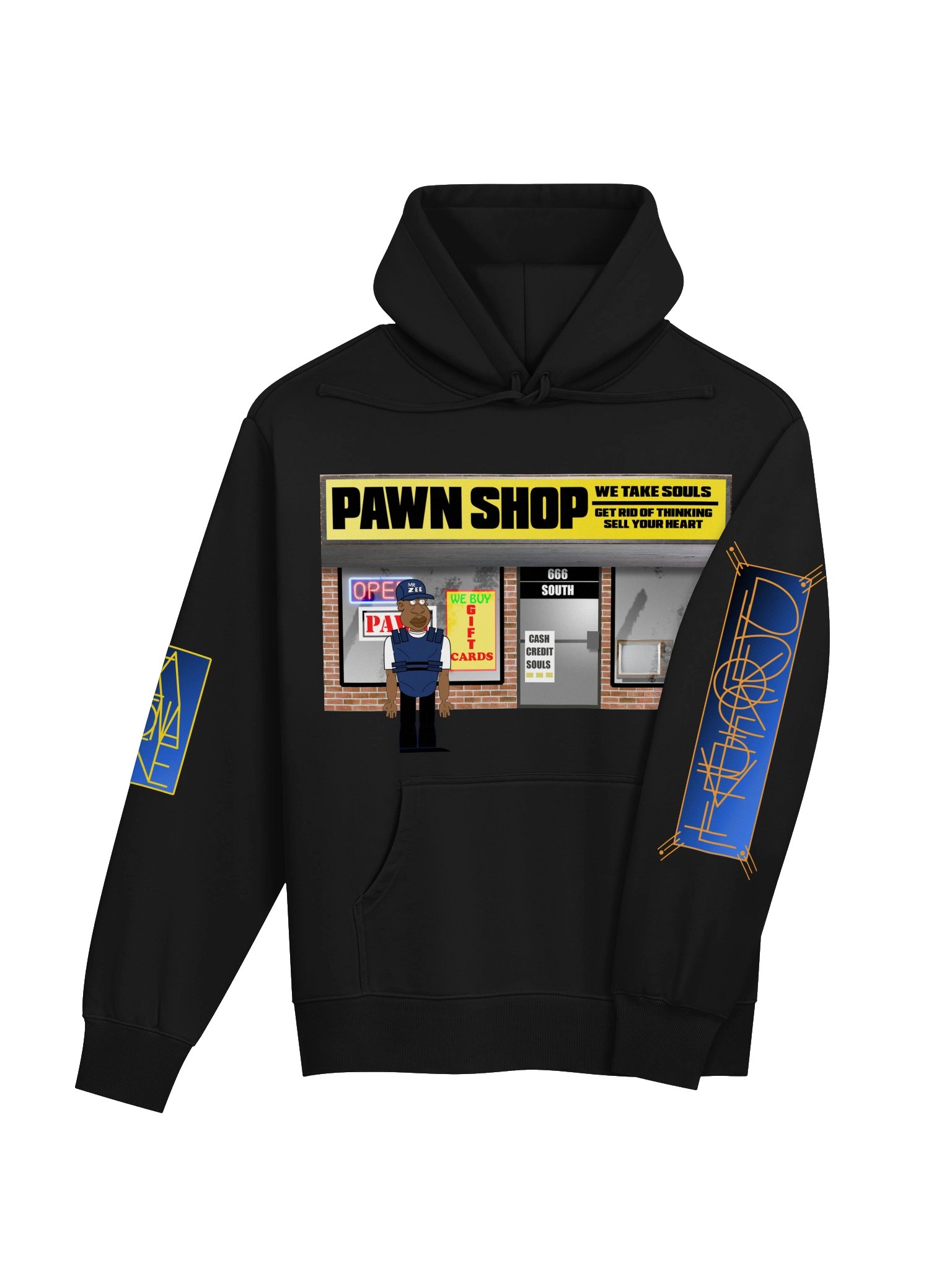 MR. ZEE Pawn Shop Cartoon Streetwear Hoodie product image (11)
