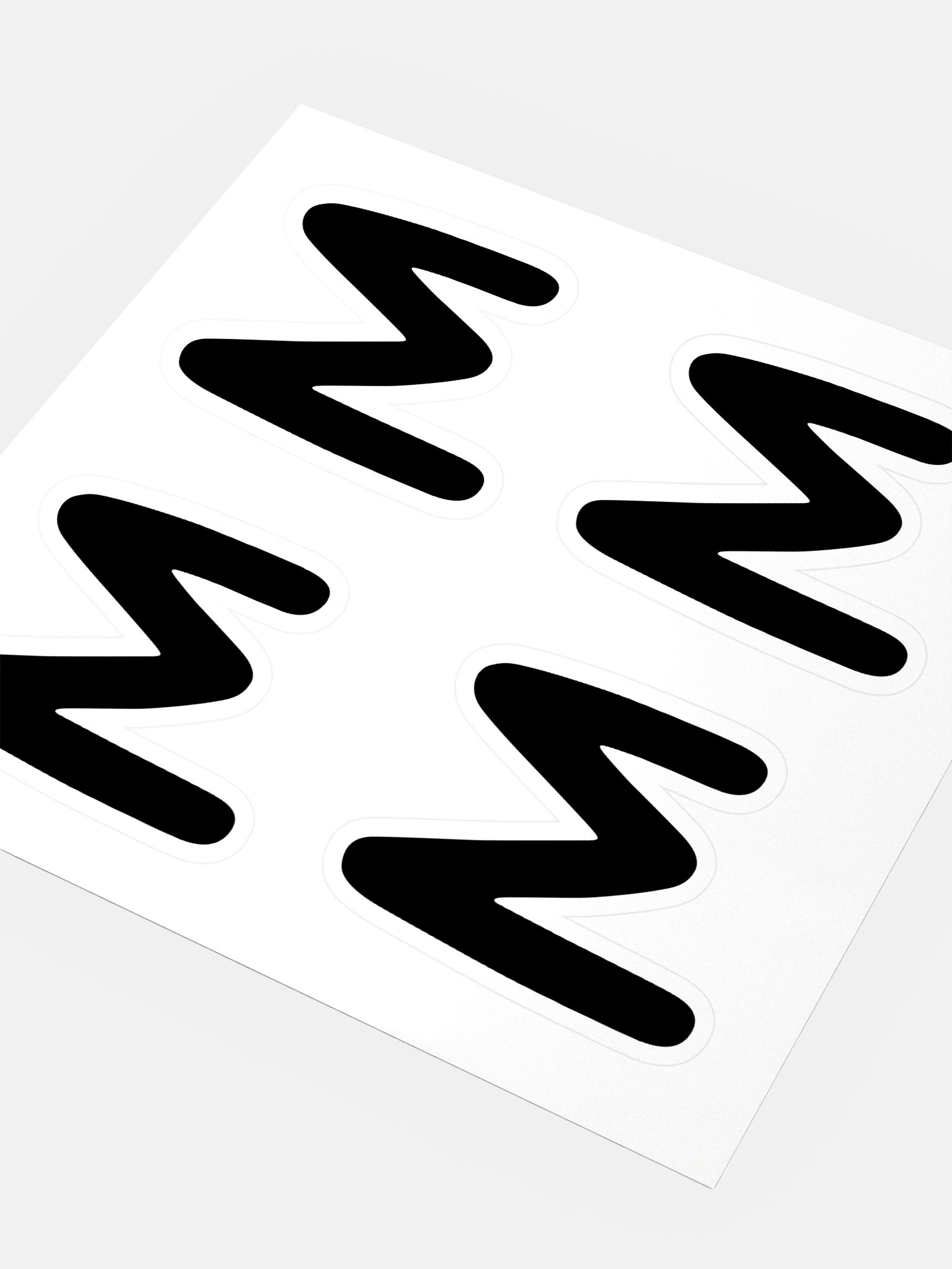MUYE LOGO STICKERS - BLACK product image (3)