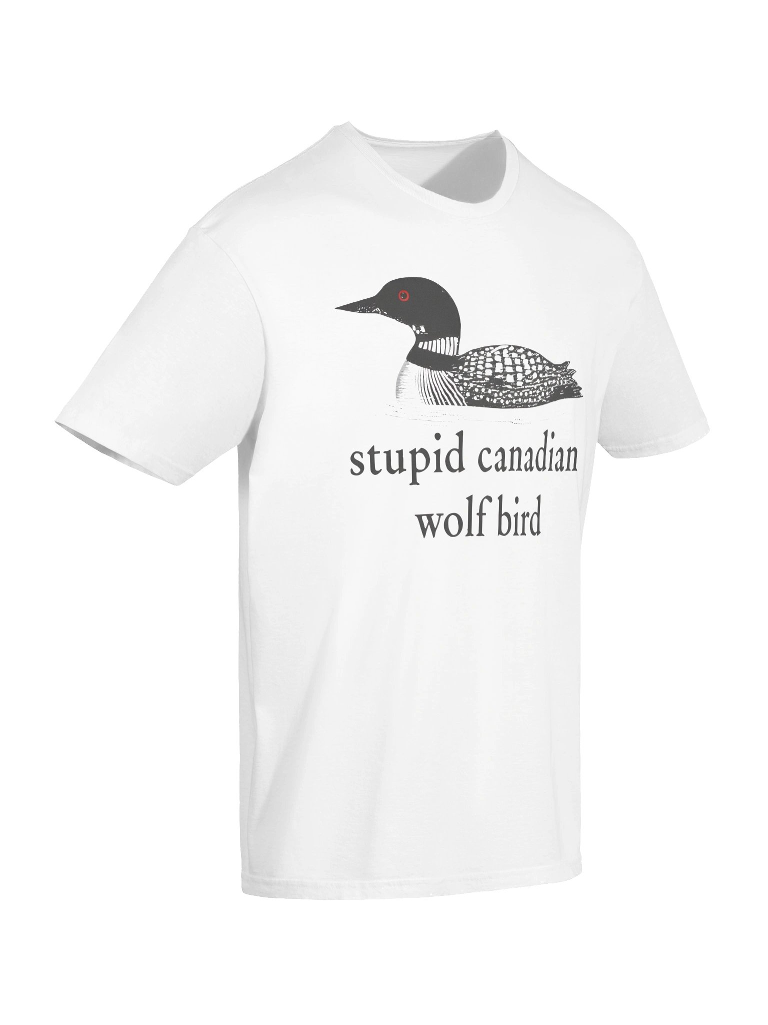 Stu*pid Canadian Wolf Bird Shirt product image (7)