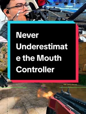 Never Underestimate the Mouth Controller #warzone #callofduty #quadstick #wheeledgamer 