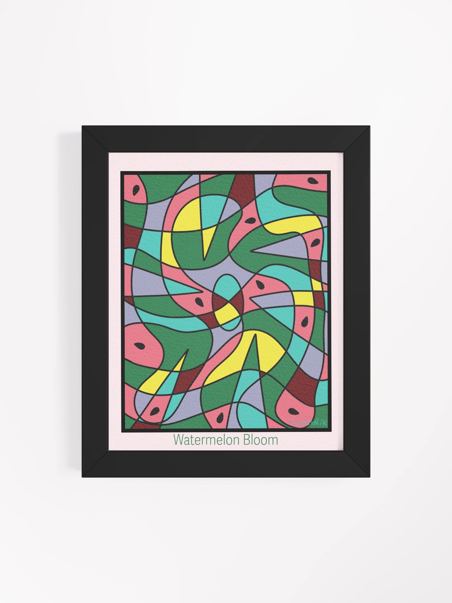 Watermelon Bloom – Framed Matte Art Poster product image (5)
