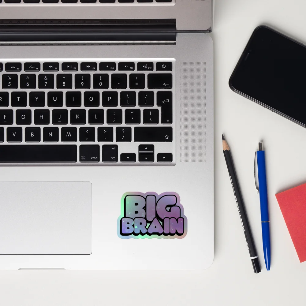 Big Brain Holographic Sticker product image (4)