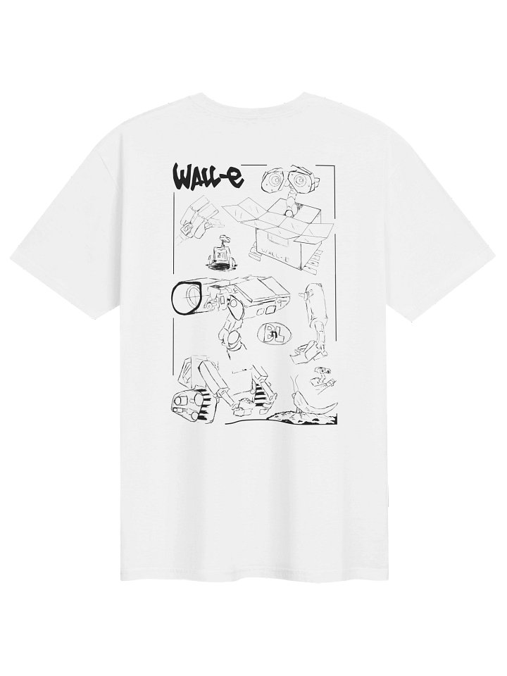 Robo Cube Graphic Tee (White) product image (2)