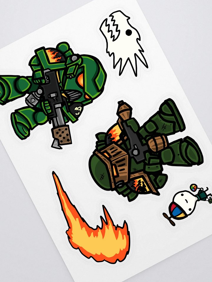 Dragon Space Soldiers Sticker Sheet product image (1)