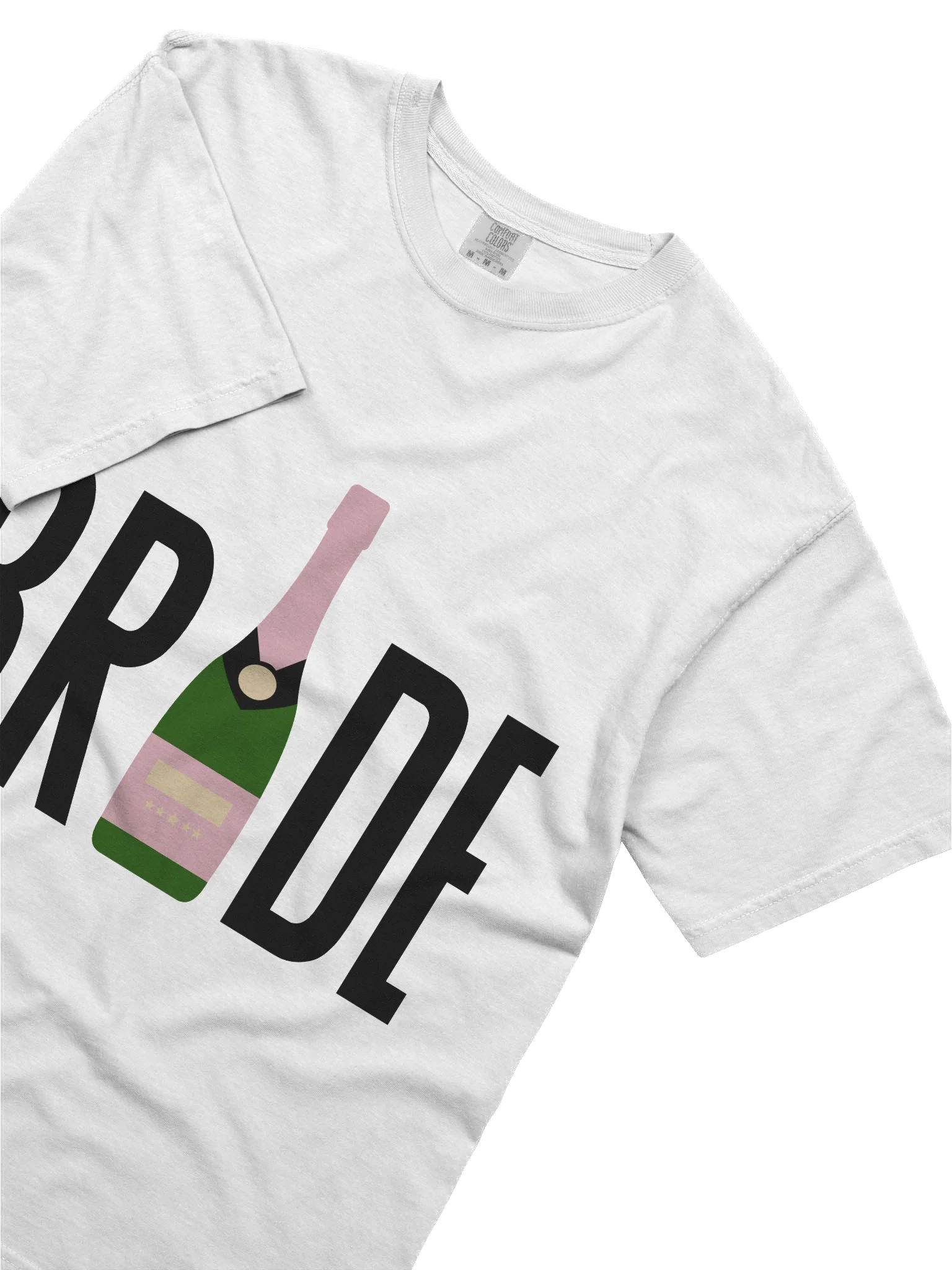 👰🏼‍♀️🍾 BRIDE Champagne Bottle Shirt | Bachelorette Party Tee, Bridal Shower Outfit, Bride To Be Graphic T-Shirt product image (24)