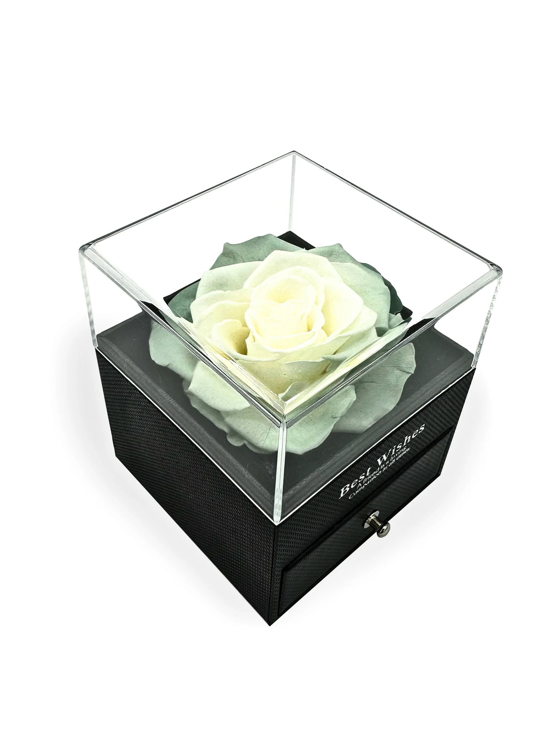 Eternal Rose Gift Box with "I Love You" Necklace (White) product image (1)