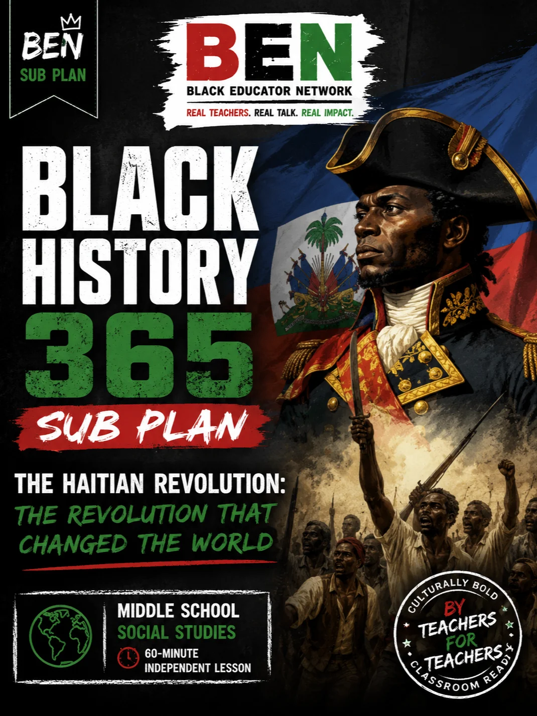 Black History 365 Sub Plan: The Haitian Revolution | Middle School Social Studies product image (1)