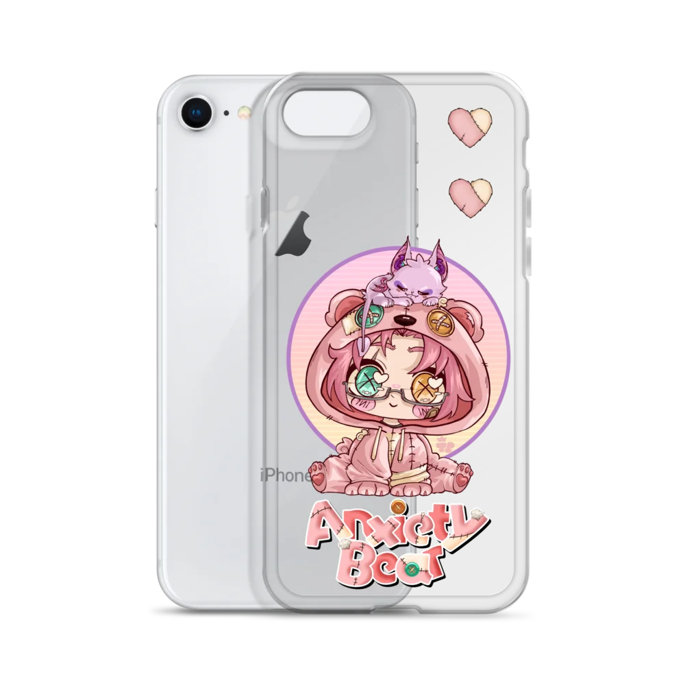Anxiety Bear Chibi Human iPhone Case product image (55)