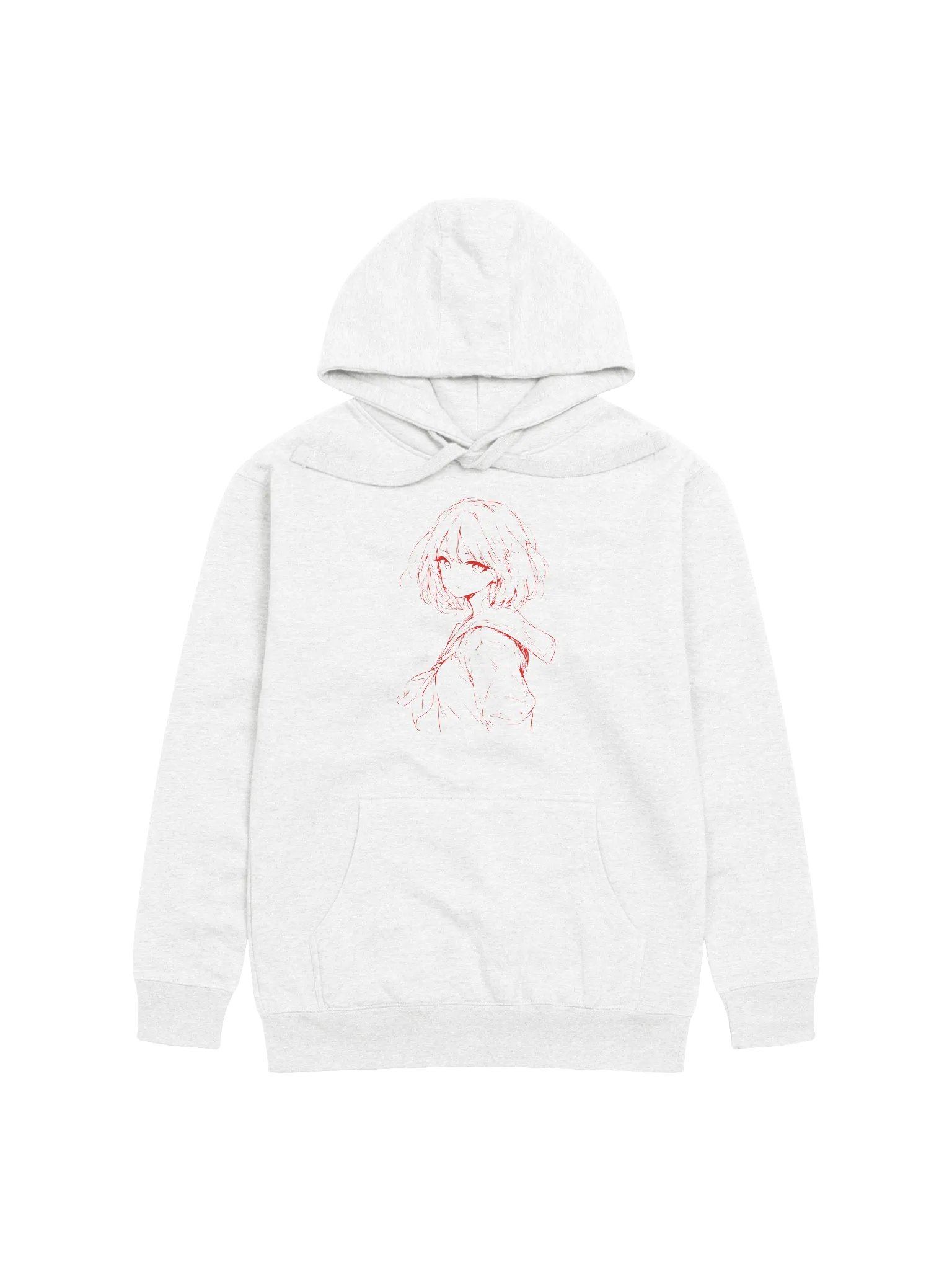 Minimalistic Anime Front Printed Hoodie product image (1)