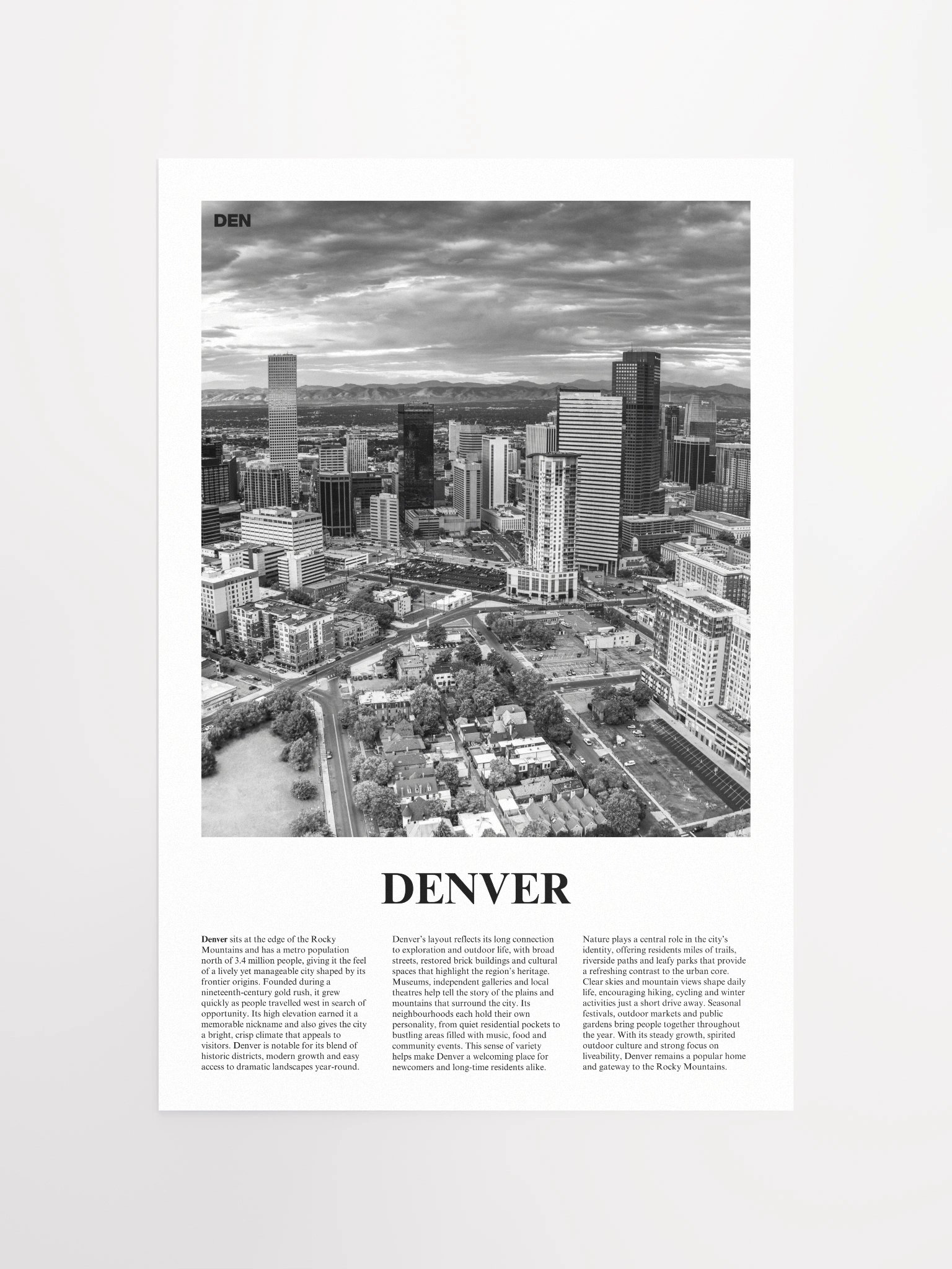 Denver 02 Newspaper Poster product image (5)