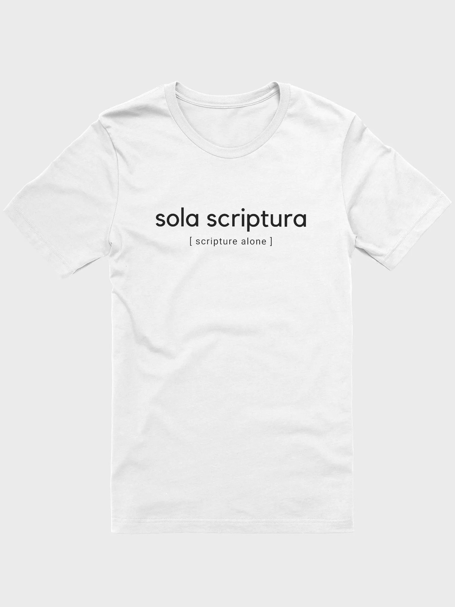 Scripture Alone - Unisex White product image (1)