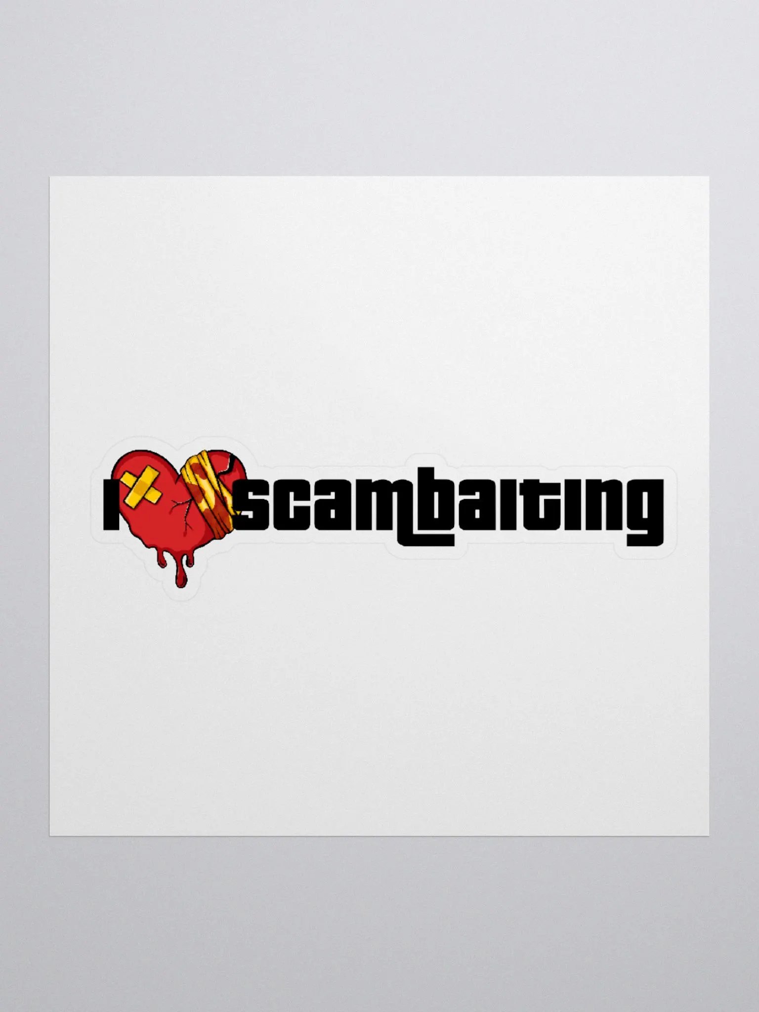 I Heart Scambaiting Vinyl Kiss Cut Sticker product image (1)