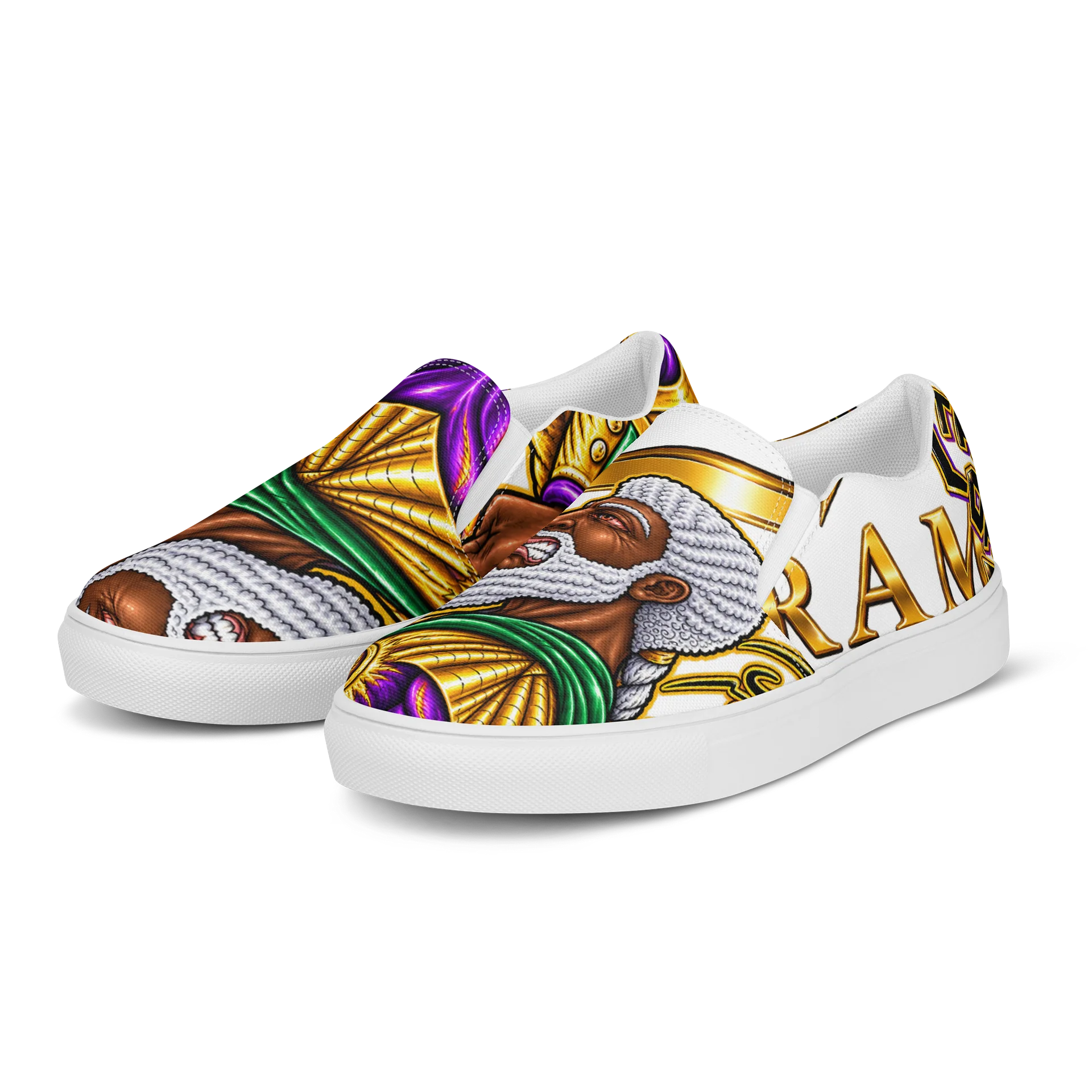 The Lord, A Man of War Graphic Slip-On Shoes product image (3)