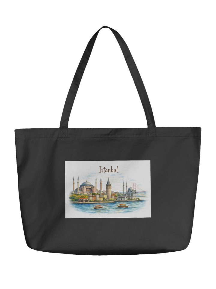 Istanbul Crossroads of Time Watercolour Tote product image (1)