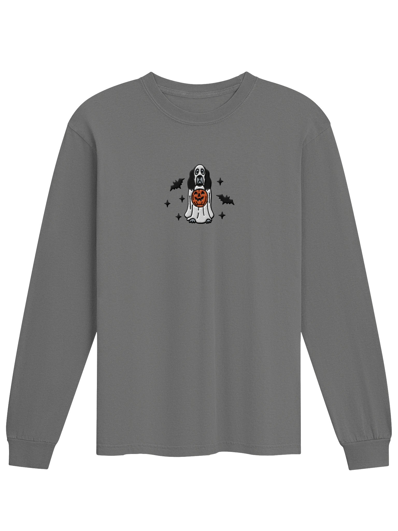 Halloween English Cocker Spaniel(Blue Roan) Embroidered Long-Sleeve T-Shirt product image (9)
