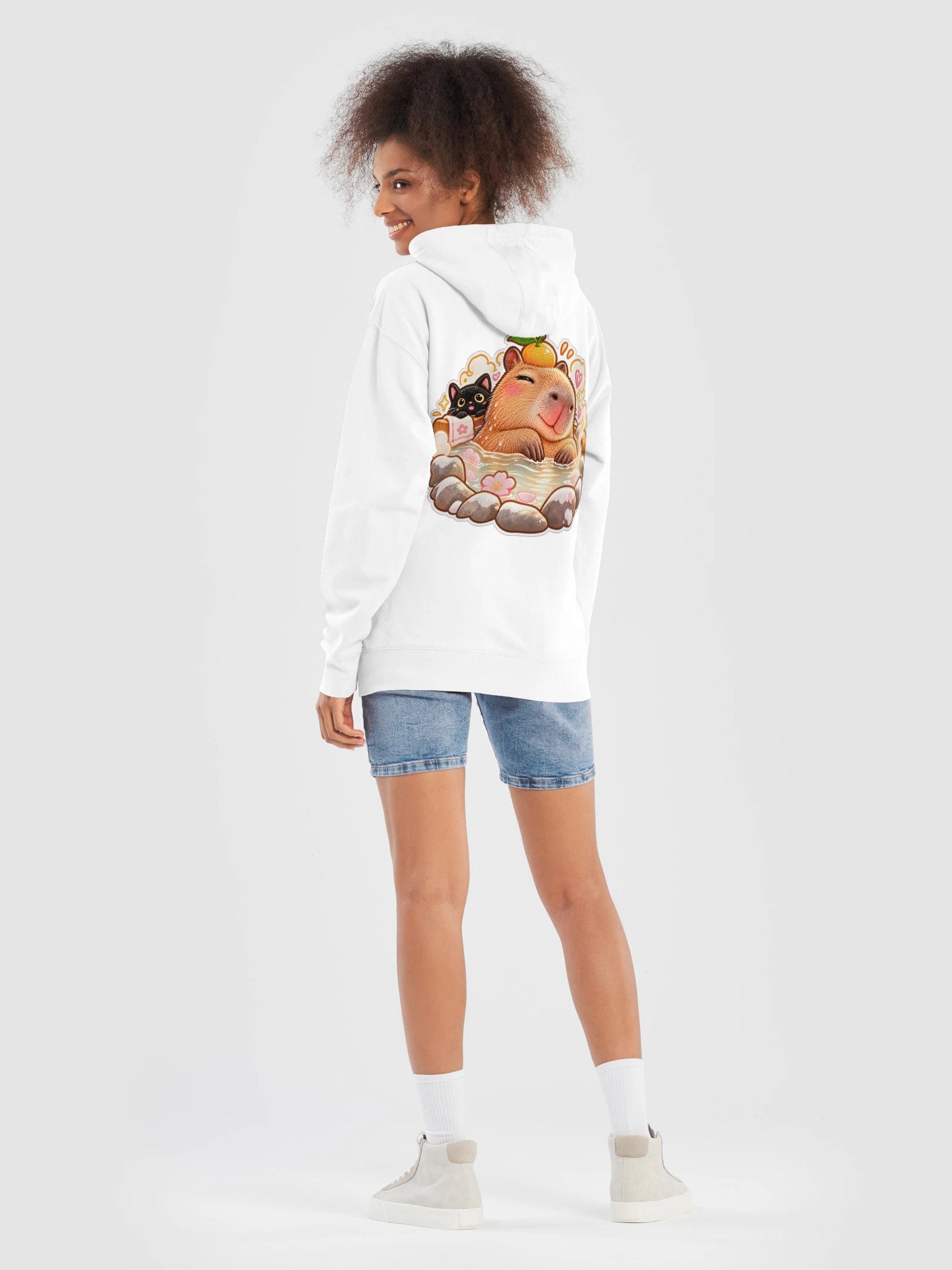 No Thoughts, Just Capybara Hoodie | CA-PY-BA-RA product image (6)