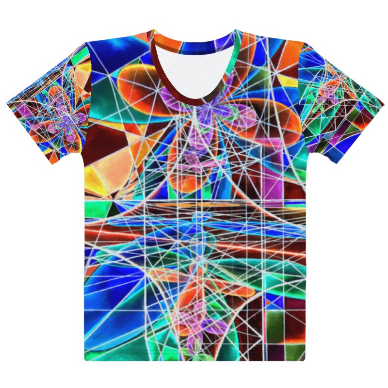 Cathedral of Math - Geometric Negative Art Women's Crew Neck T-Shirt product image (3)