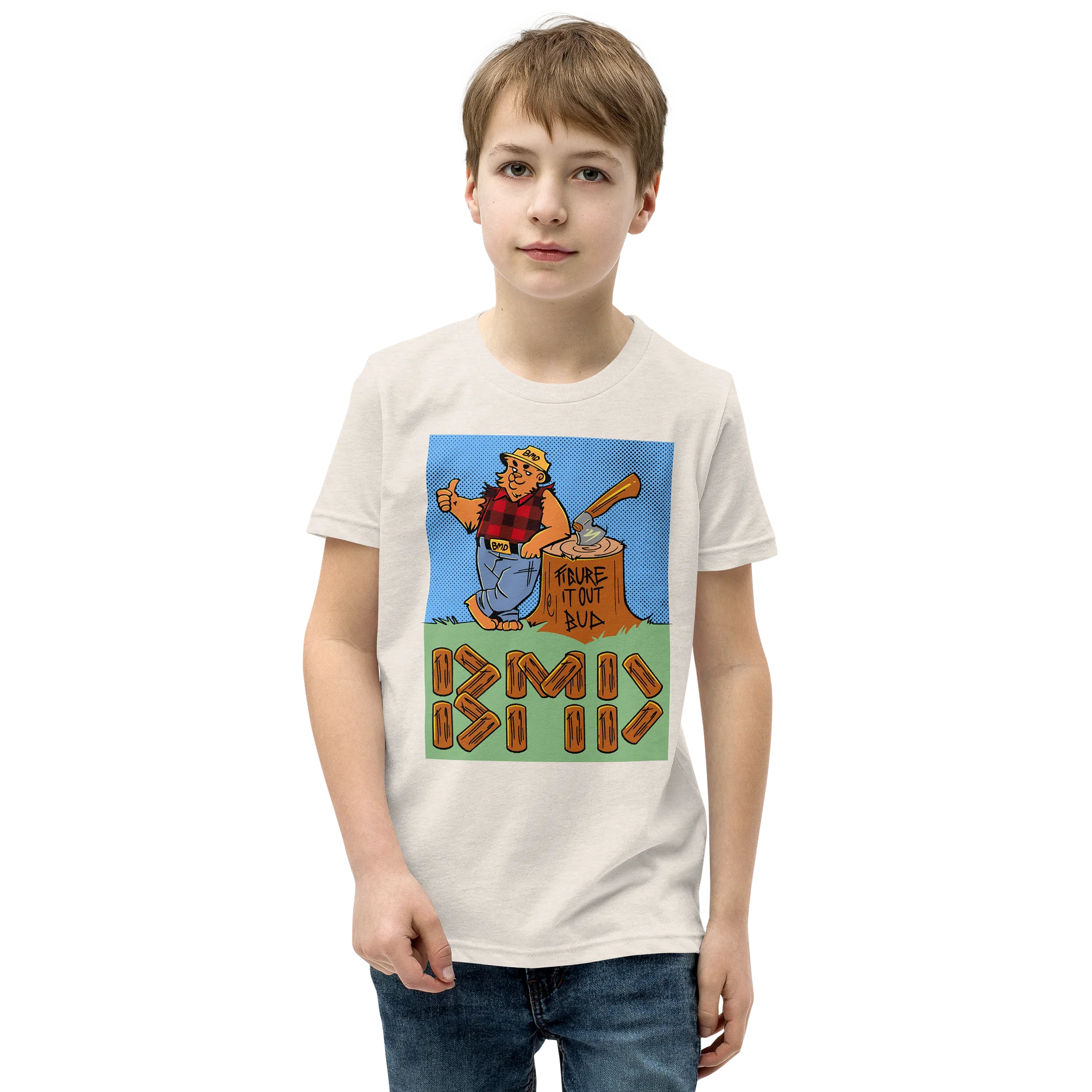Lumberjack Bear BMD Youth T-Shirt product image (13)