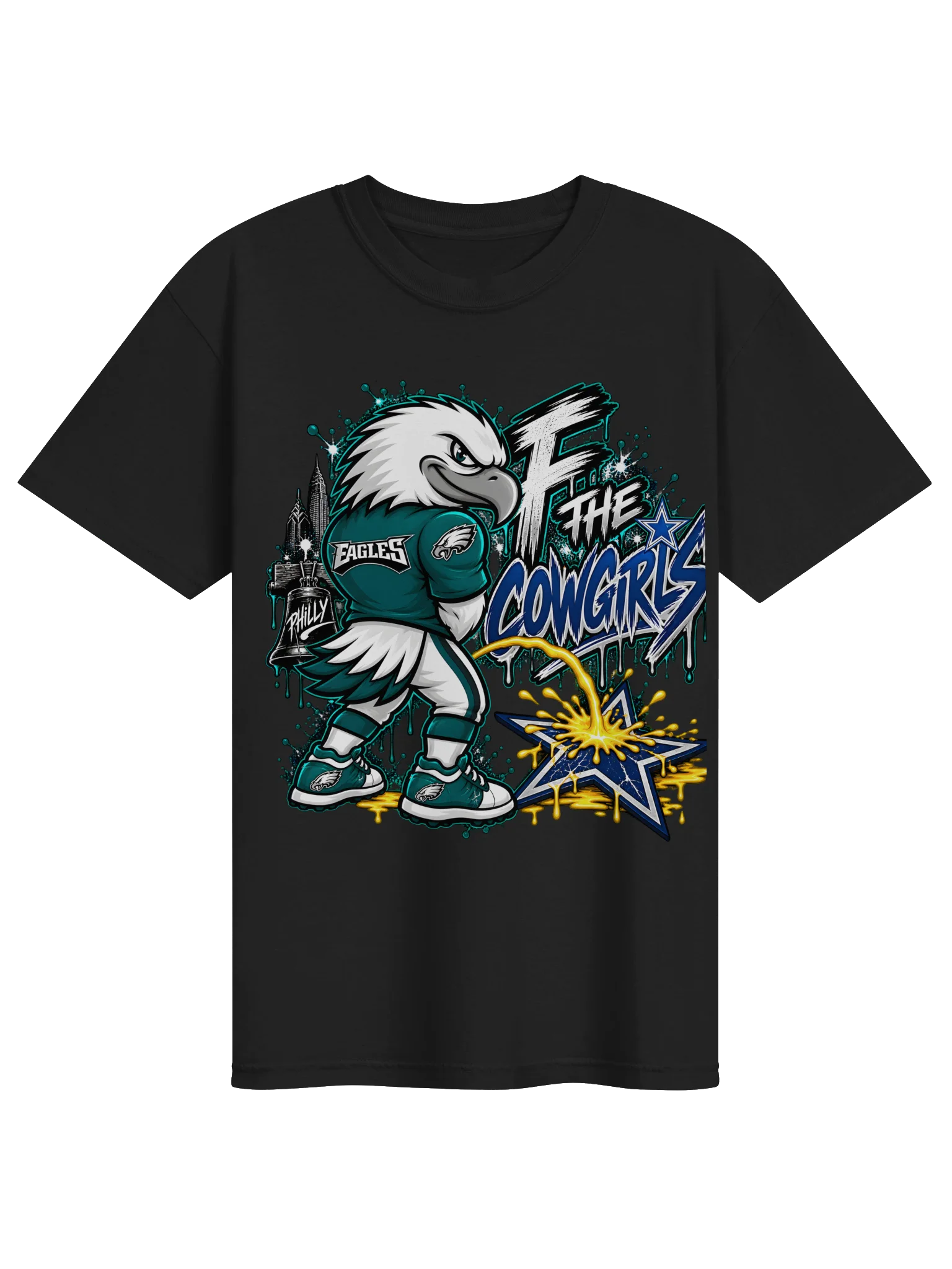 Philly Eagles vs The Cowgirls Graphic Tee product image (2)